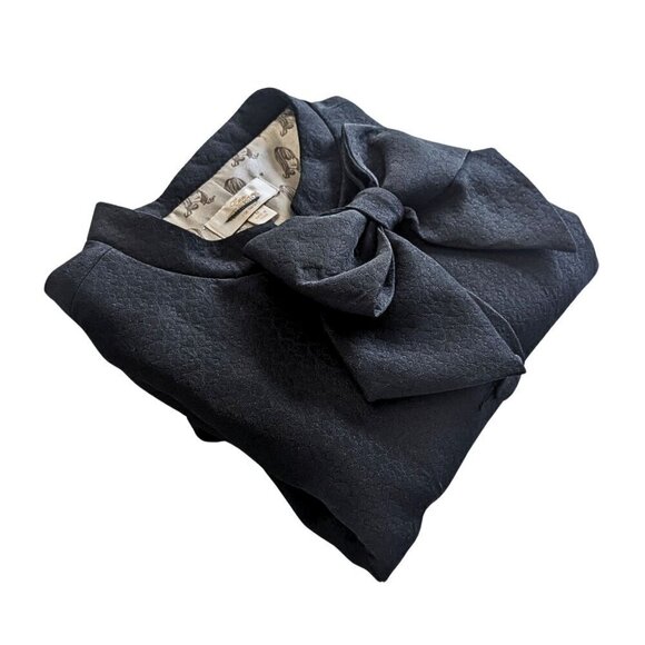 NWOT Vtg Y2K ERIN FETHERSTON for Target Black Brocade Coquette Crop Blazer SzM - Picture 9 of 9